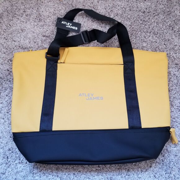 NEW Atley James Bradshaw Travel Tote Heavy Leather-Like